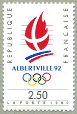 Timbre de 1990 - Jeux Olympiques d'hiver - Albertville 92 - N°  2632