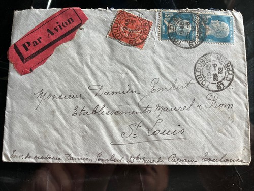 Lettre par avion - ,