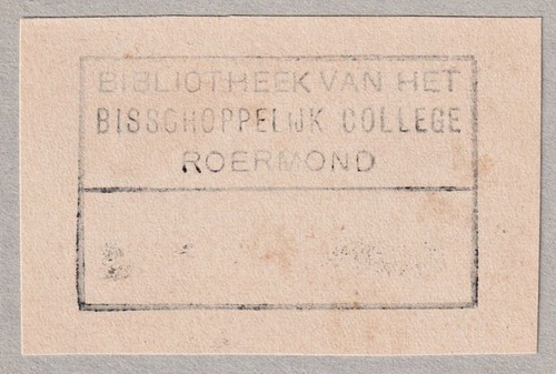 Exlibris bisschoppelijk - exlibris,