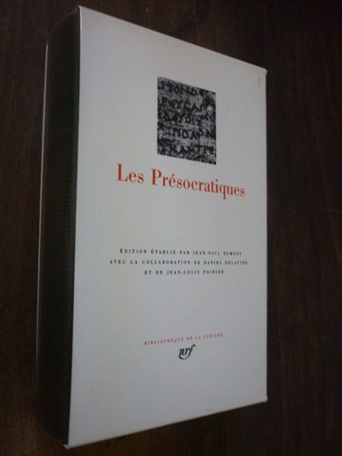 Les présocratiques la - ,