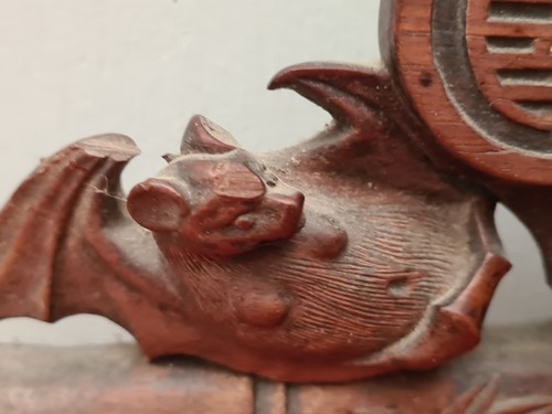 Ancien miroir bois sculpté - bois,