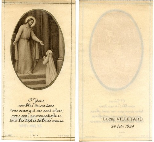 Ancienne image pieuse - image,