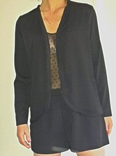 Combinaison short noir effet veste intégré Costume et haut plumetis ZARA TM