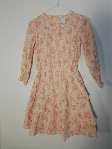 Loft peach pink floral midi - loft,