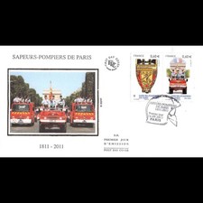 FDC soie - Sapeurs pompiers de
