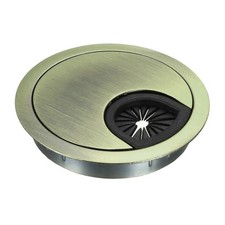 Couvercle trou câble 2-3/8" Manchon table zinc Pour organiseur fils Bronze