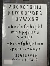 Scrapbooking - carterie Pochoir Stencil Gabarit Ecriture 3 Alphabet KDO 155 AZZA