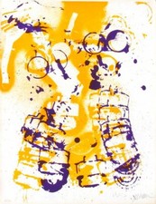 Fernandez ARMAN L'INTÉRIEUR DES CHOSES : LE MASQUE À GAZ 1971 lithographie signé