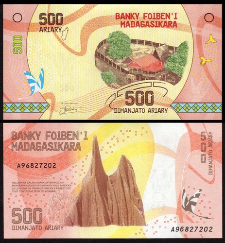 Madagascar billet 500 ariary - madagascar,