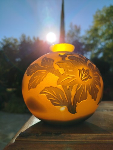 Vase boule pate - pate, verre