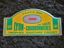 PLAQUE DE RALLYE PRESSE BP