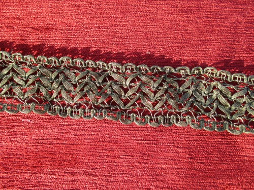 Galon dentelle métallique - de,