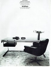  publicité Advertising 0722 1974  Le Bihan  bureau verre & acier