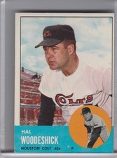 1963 TOPPS #517 HAL WOODESHICK