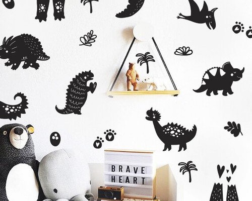 Dinosaur wall decals - dinosaur, boy