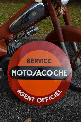 Plaque émaillée motosacoche - plaque,