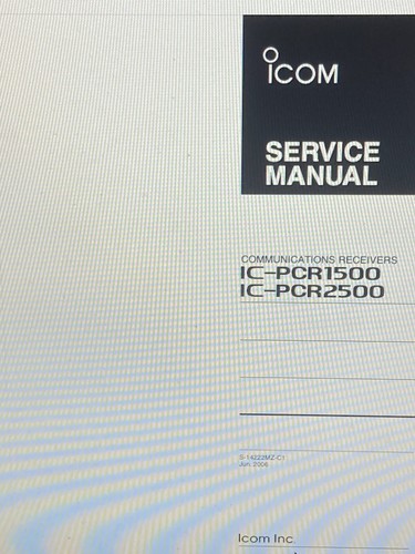 Icom pcr1500 pcr2500 - icom, ic-pcr2500