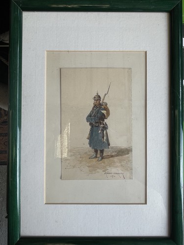 Aquarelle ancienne - aquarelle,