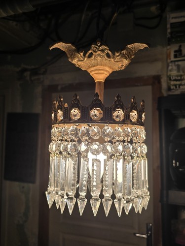 Lustre suspension pampilles - lustre,