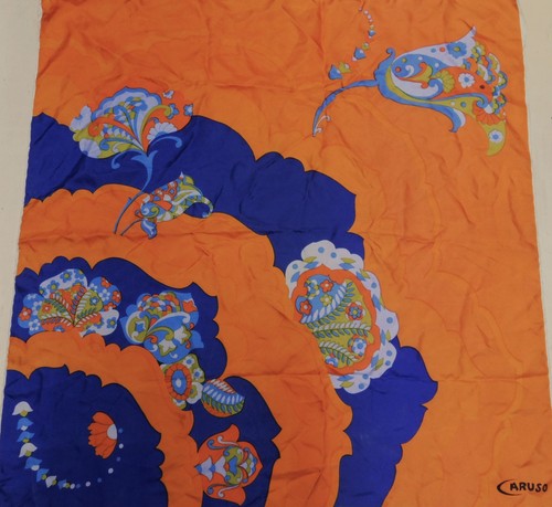 Foulard vintage 100 soie pur - vintage,