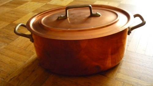 Cocotte faitout cuivre étamé - faitout,
