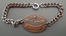 Bracelet Plaque Identité BA 1-106 Armée de l'Air WW2 Indochine ORIGINAL métal