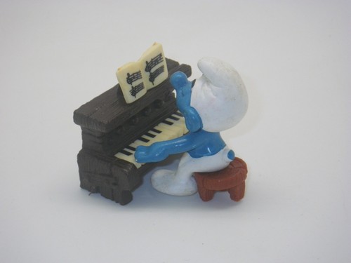 Schtroumpfs pianiste peyo - ,
