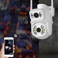 (Prise UE)Baby Monitor Camera Home WiFi Dual Lens 6MP Camera Motion Detection
