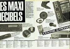 Publicité Advertising 089  1984   Pioneer (2p) maxi décibels auro-radio  laser