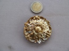 Ancien grand cache clou, piton en bronze doré