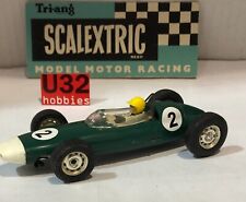 Slot Car SCX SCALEXTRIC C-72 BRM P48 Formule Junior #2 G.HILL Vert Morro Blanc
