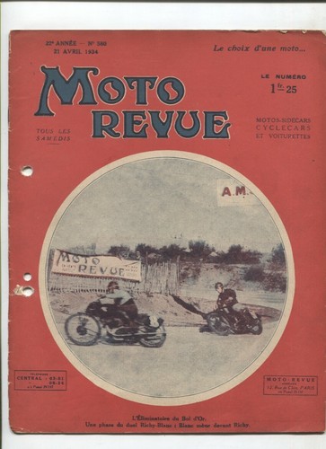 Moto revue 580 21 avril - ,