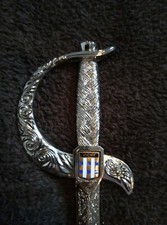 Coupe papier métal, épée