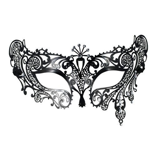 Masque fête métal - masque, noir