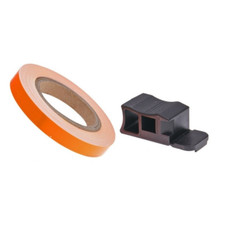 LISERET ORANGE FLUO 7mm DE LARGE SUR 6m DE LONG JANTE CARENAGE MOTO MAXI SCOOTER