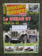 VEHICULES MILITAIRES n° 26 - DEMAG D7 SDKFZ 10 -FORD M8 -750 HARLEY XA -CHAR KV1
