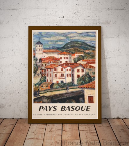 Poster affiche pays basque - poster-affiche,
