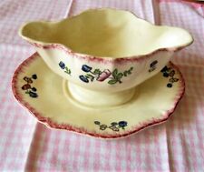 SAUCIERE CERAMIQUE DE GIEN DECOR LORRAINE 