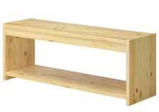 Banc, banc de cuisine, banc à chaussures, banc en bois de pin massif 90.71-40