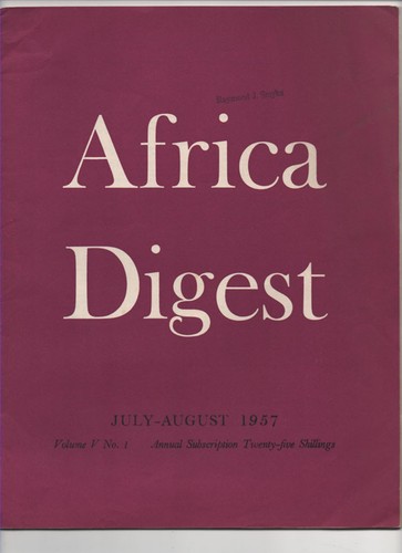 Africa digest development - digest,