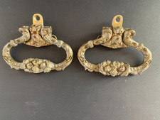 Ancienne Paire de Poignées en Bronze pour  Piano, Commode /19ème / Quincaillerie