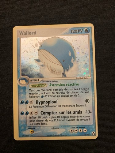 Carte pokemon wailord - wailord, ex