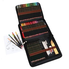 Crayon de Couleurs Professionnel de Dessin Art Set - Materiel Dessin Inclus C...