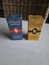Paire Flacons Publicitaires Brillantine Cadoricin Emballage D'origine Vers 1930
