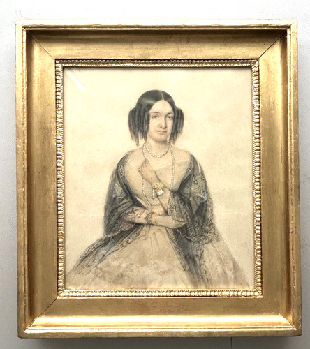 Tableau portrait une - d'une, femme
