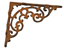 équerres en fonte / supports pour étagère (la paire)