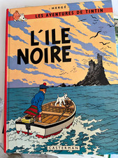 TINTIN- l'ile noire- HERGÉ- imprimé en Belgique 1966