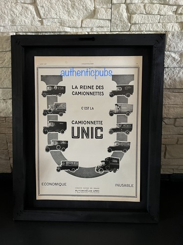 Publicite unic camionnettes - publicite,