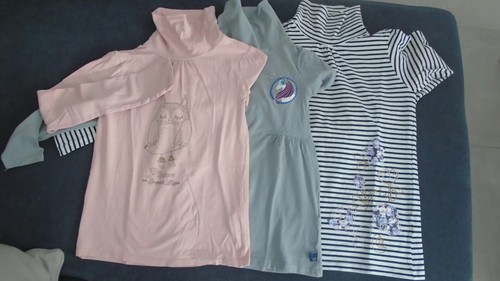 Lot tee shirt fille - de, 3