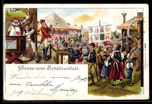 Carte postale fête - , populaire